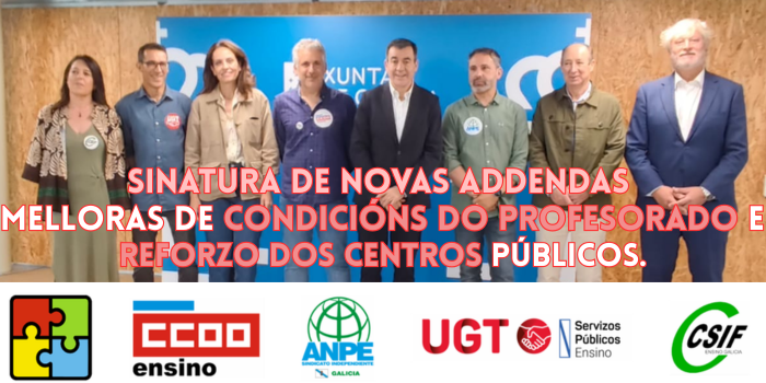 ✍️Medidas consolidadas para mellorar o ensino público galego froito do diálogo e da negociación🤝