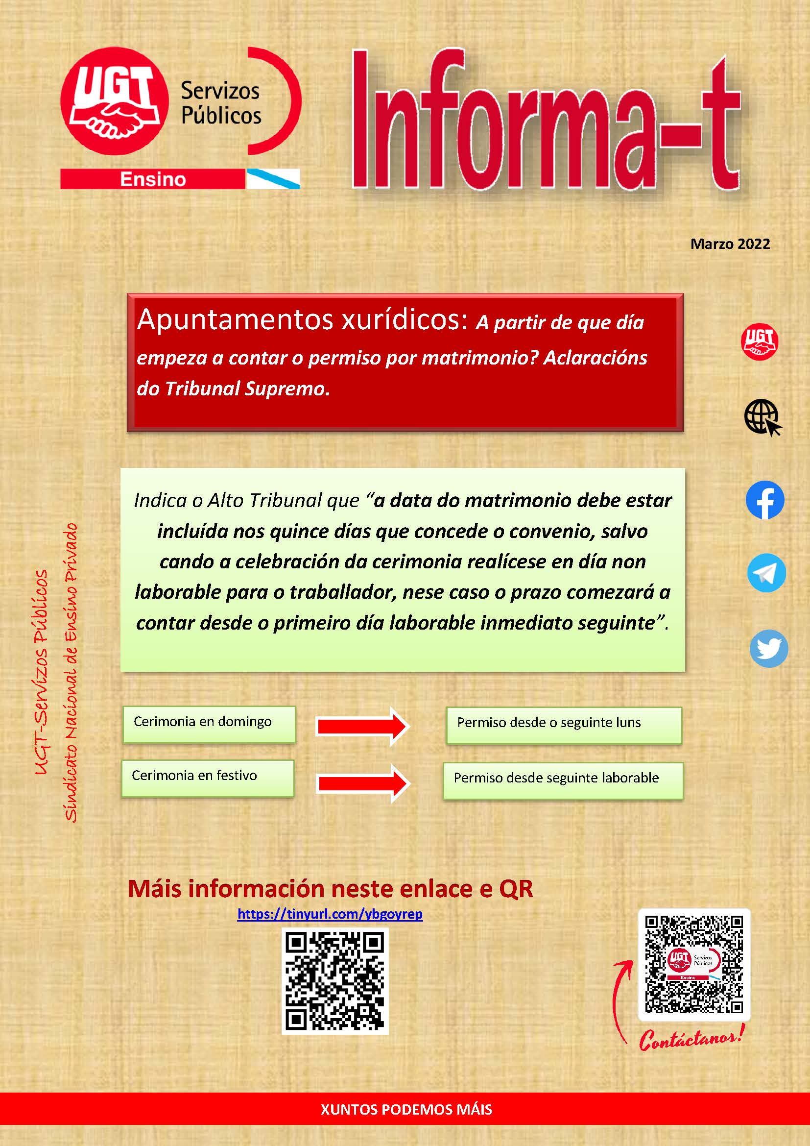 Apuntamentos Xurídicos Cando empeza a contar o permiso por matrimonio 1